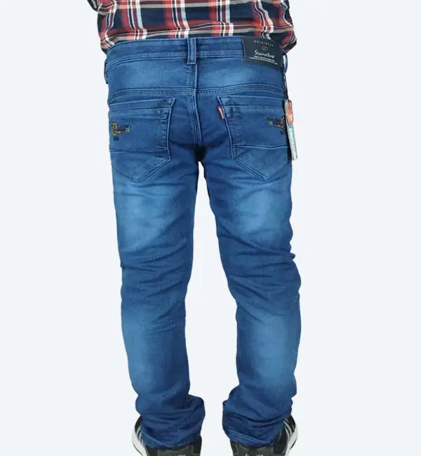 Men’s Slim Fit Stretchable Blue Denim Jeans – Comfortable Everyday Wear - Image 3