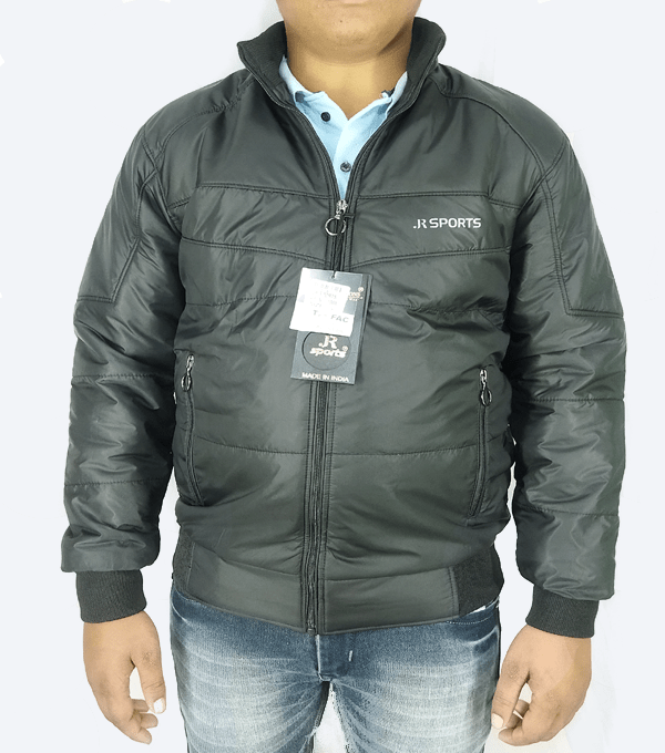 Black Quilted Puffer Jacket – Men’s Lightweight Winter Jacket - Image 5