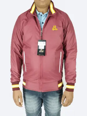 Maroon Athletic Winter Jacket – Lightweight, Windproof & Stylish