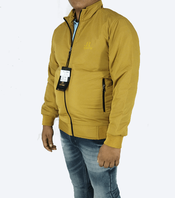 Mustard Yellow Winter Jacket – Lightweight, Windproof & Casual Daily Wear - Image 3