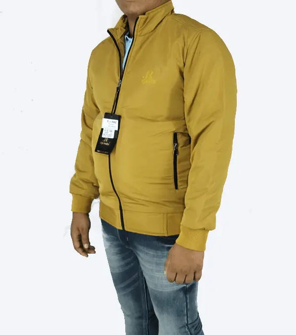Mustard Yellow Winter Jacket – Lightweight, Windproof & Casual Daily Wear - Image 3
