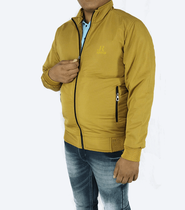 Mustard Yellow Winter Jacket – Lightweight, Windproof & Casual Daily Wear - Image 2
