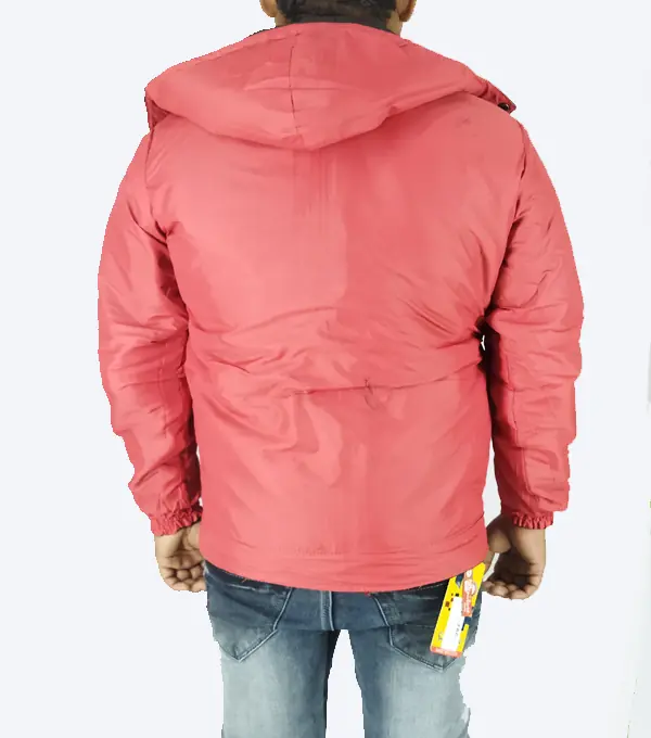 Messi Reversible Winter Jacket – Black & Red | Dual-Style, Warm & Windproof - Image 4