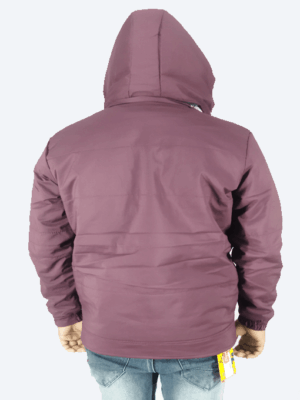 Messi Reversible Winter Jacket – Black & Maroon | Dual-Style, Warm & Windproof